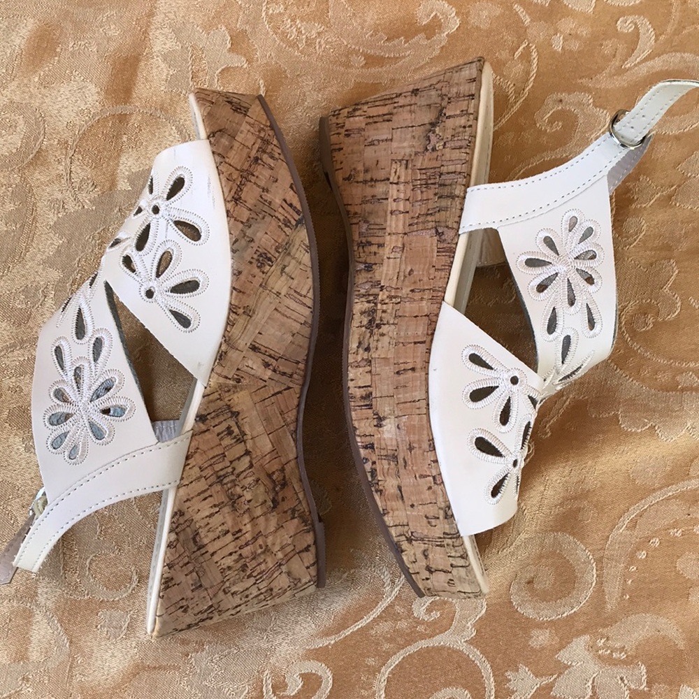 Cream colored wedges